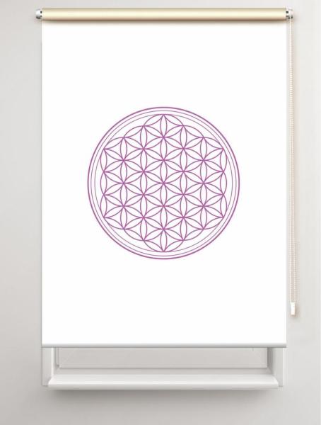 Rollo Blume des Lebens lila blanco